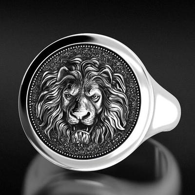 Majestic Lion Signet Silver Ring, Bold Mid-Century Style Animal Motif  Jewelry - Yahoo Shopping