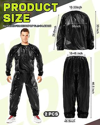 Heavy Duty Sauna Suit Men Women Weight Loss Exercise Slimming Gym Fitness  Workout Anti-Rip Sweat Suits