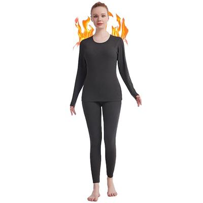 Thermal Underwear for Women Long Johns Womens Thermal Underwear Sets Solid  Ultra Soft Base Layer Gifts with Box Greystone Medium - Yahoo Shopping