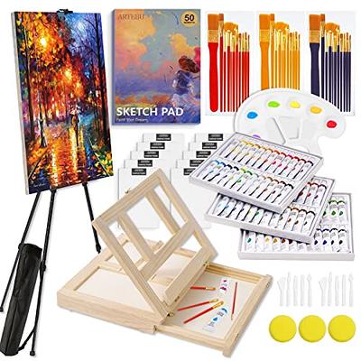 Art Supplies, Deluxe Wood Art Set for Artist, Various Painting