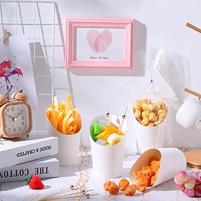 Paper Cups French Cones Holder Food Charcuterie Popcorn Fry For