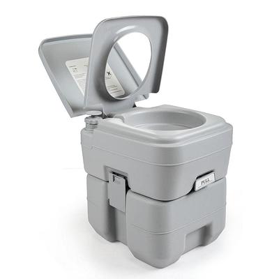 JAXPETY 2.6 Gal. Gray Porta Potty Portable Toilet No Leakage