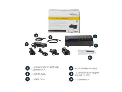 Startech : 4 BAY SATA HDD DOCKING STATION 2.5/3.5INCH SSD/HDD USB