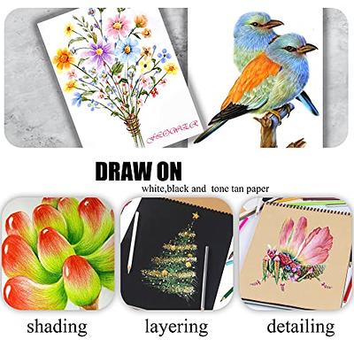 GOCOLORING Colored Pencils for Adult Coloring Book – 72 Soft Core