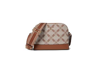 Michael Michael Kors Jet Set Charm Large Dome Monogram Crossbody Bag Brown