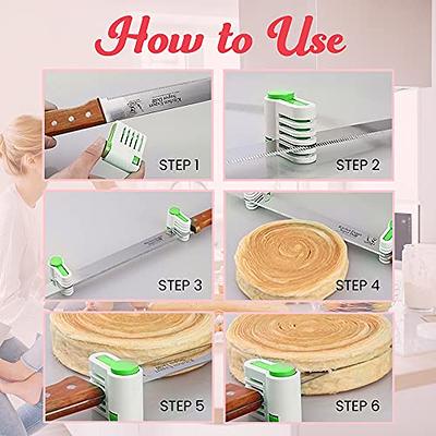 Foldable Bread Slicer Layers Toast Slicing Machine Adjustable 3-Layer Bread  Cutter For Bread Cakes Bagels Kitchen Gadgets White