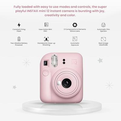 FUJIFILM INSTAX Mini 11 Instant Film Camera (Blush Pink) Plus Instax Film  and Accessories Stickers, Hanging frames and Microfiber Cloth 