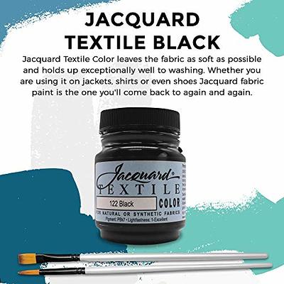 Moshify Jacquard Products Black Textile Color - Fabric Paint Made in USA -  JAC1122 2.25-Ounces - Bundled Brush Set - Yahoo Shopping