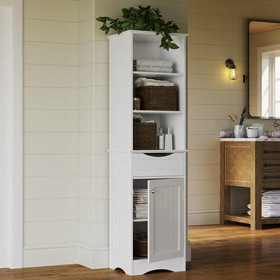 RiverRidge Home Ashland Slim Cabinet with Drawer - White