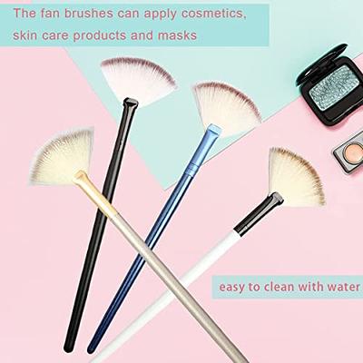 Fiber Hair Fan Brushes Facial Brushes Soft Makeup Brush Cosmetic Applicator  Tool