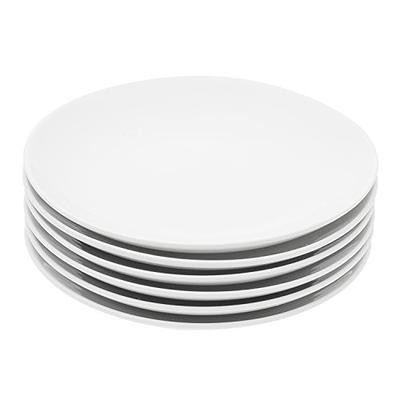 LA DOUBLEJ Set of six 20cm gold-plated porcelain dessert plates