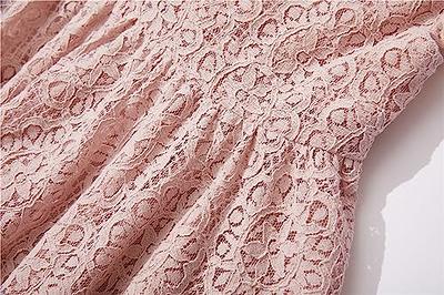 Niyage Open Back Toddler Dress Girls Lace Bow Backless Flutter Sleeves  Party Princess Dresses Dusty Pink 110 - Yahoo Shopping