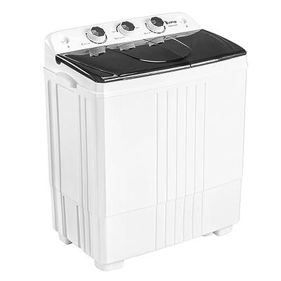 Tabu 28lbs Portable Washing Machine with Drain Pump, Laundry Compact Washer Machine, Twin Tub Washing Machine, Washer and Spiner Machine for Dorms, AP