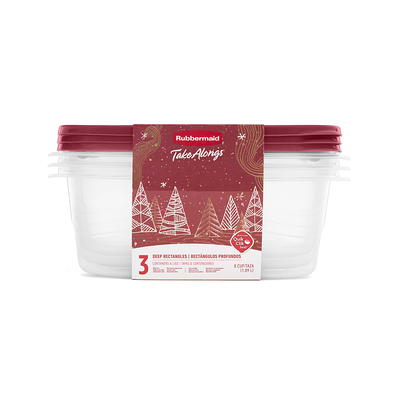 Rubbermaid TakeAlongs 6.2-Cup Round Food Storage Containers