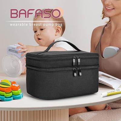 BAFASO Wearable Breast Pump Bag Compatible with Momcozy S12 Pro, Momcozy  M5, Willow and Elvie Breast Pump, Carrying Case for Wearable Breast Pump  and Extra Parts, Black - Yahoo Shopping