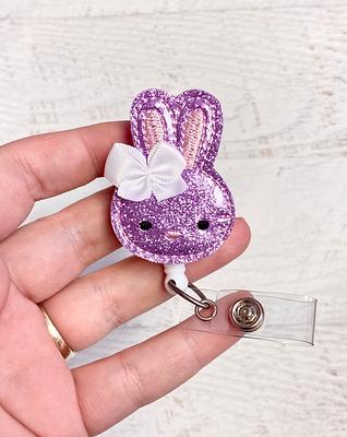 Rn Badge Reel- Bunny Retractable Badge Reel - Glitter Id Holder Easter  Bunny Clip Nursing Holder - Yahoo Shopping