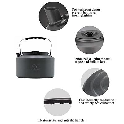 Outdoor Camping Kettle Large Capacity Portable Aluminum Kettle For Camping  Tea Pot