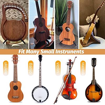 Ukulele Stand Holder 2 Pack Wooden Stand Folding Portable Musical