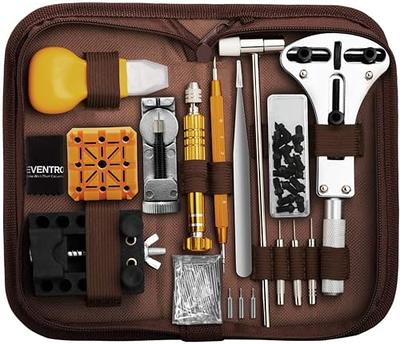 Eventronic Watch Battery Replacement Tool Kit,Watch Back Remover Tool,Watch  Case Opener Tool,Watch Tools Case Back Opener,Watch Repair Kit,Watch Case  Opening Pry,Spring bar,Tweezers,with Carry Case - Yahoo Shopping