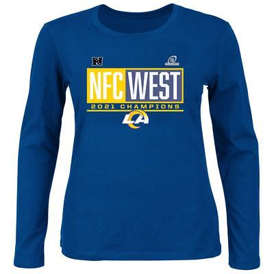 Los Angeles Rams Fanatics Branded 2021 NFC West Division Champions Big &  Tall Blocked Favorite T-Shirt - Royal