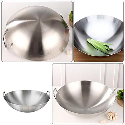  TEHAUX Stainless Wok Spout Small Pot Mini Pot Dual