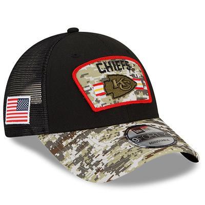 Youth Kansas City Chiefs Mitchell & Ness Black Times Up Precurved Trucker  Adjustable Hat