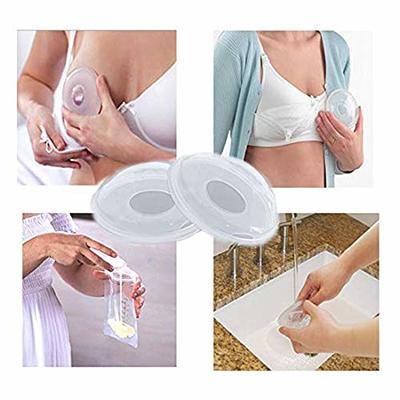  Breast Shells, Milk Saver, Nursing Cups, Nursing Moms to Ease  Nipple Pain, BPA-Free and Reusable, Collect Breast Milk Leak (2 Pack) : Baby