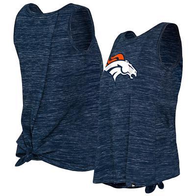 New Era Women's Denver Broncos Panel Boxy Navy T-Shirt