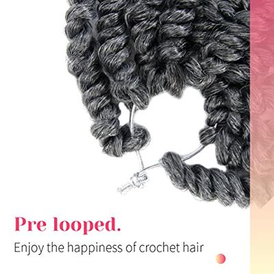 Toyotress Bob Spring Twist Hair - 6 inch 8 packs Pre-twisted kids Crochet  Hair Spring Twists Croch…