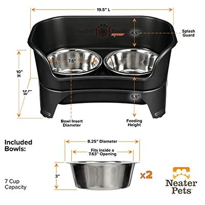 Raised Dog Bowl Adjustable Neater Feeder Large Dog Stainless Steel Slow  Feeder Tall Dog Bowl Stand