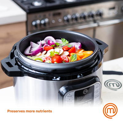 Commercial Chef 6.3-Quart 13-in-1 Electric Pressure Cooker, Stainless Steel  