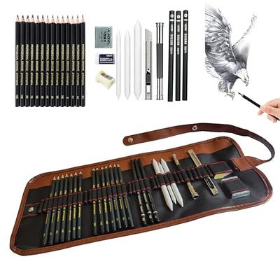 Professional Drawing Sketching Pencils Set,24Pieces Art Pencils  14B,12B,10B,Graphite Shading Pencils for Beginners Pro Artists