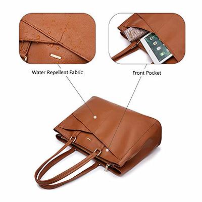 Laptop Tote Bag for Women 15.6 Inch Waterproof Leather Computer Bags Women  Business Office Work Bag Briefcase
