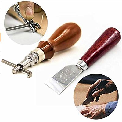 Professional Leather Craft Tools Kit Hand Sewing Stitching Punch Carving  Work Saddle Set Accessories DIY Tool Set