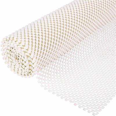 Pro Space 4 ft. x 6 ft. Rectangle White Gird Non-Slip Grip Rug Pad