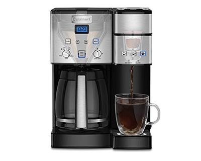 Cuisinart 12-Cup, Black Stainless Coffee Center 2 in. 1-Coffee