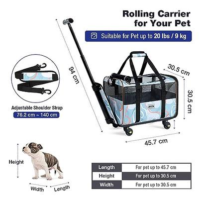 AutumnStory cat carrier Pet carrier Airline Approved 2 Sides Expandable Dog  carrier Soft-Sided collapsible Dog Travel Ba