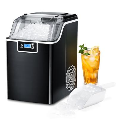 HUMHOLD Nugget Ice Maker Countertop, 44Lbs Pebble Ice Per Day