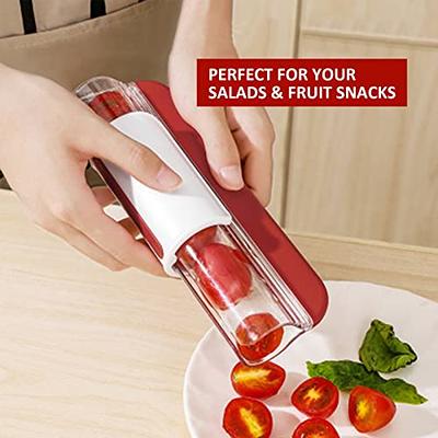 Tomato Slicer Lemon Cutter Multipurpose Handheld Round Fruit Tongs Stainless Steel Onion Holder Easy Slicing Kiwi Fruits & Vegetable Tools Kitchen