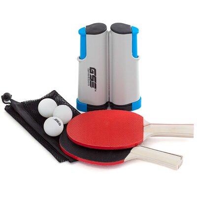 Ping Pong Table Tennis Set Includes 2 Paddles, 2 Balls and Net