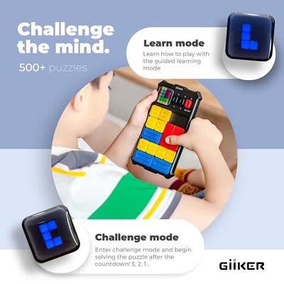 GiiKER Super Slide Brain Games, 500+ Levelled up Challenges Brain Teaser  Puzzles, Interactive Fidget Toys Handheld Games Console, Electronic  Learning & Education Travel STEM Toys for All Ages 