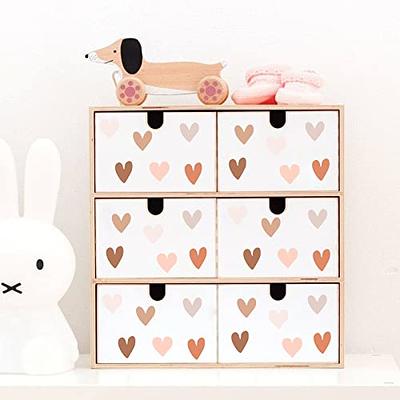 4 Sheets/Set Love Heart Shaped Cute Stickers for Girls Bedroom DIY