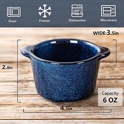 Vicrays Casserole Dish with Lid - Ceramic Lasagna Pan Deep 2 Quart Round  Baking Dishes Covered Bakeware for Oven Safe Serving Dish with Handles for