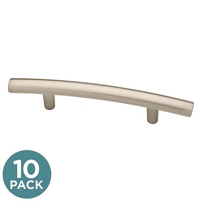 Liberty Tapered Bow 3-3/4 in. (96 mm) Satin Nickel Cabinet Drawer