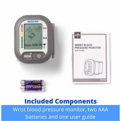 SmartHeart Blood Pressure Monitor, D-Ring Wrist Cuff, Advanced Inflation  Technology, Rechargeable