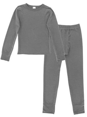 Women's Soft 100% Cotton Waffle Thermal Underwear Long Johns Sets (Blue  Small)