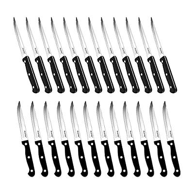 Steak Knives Set of 4 6 8 Stainless Steel Serrated Steak Knife kitchen  Camping Restaurant Steak Knives Dishwasher Safe 