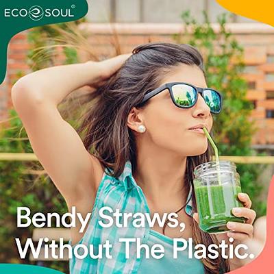 Weysat 100 Pcs Reusable Glass Straws Bulk, Glass Drinking Straws Smoothie  Straw for Milkshakes Tea Juice Cocktail (Colorful,8 x 200 mm)