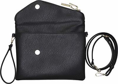 B BRENTANO Vegan Envelope Clutch Wallet Crossbody Purse with Chain