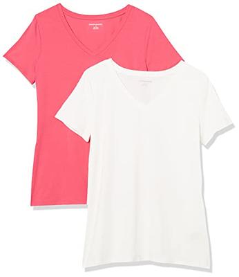 Xersion Girls White Own It V-Neck Short Sleeve Athletic Sports T-Shirt  Medium 